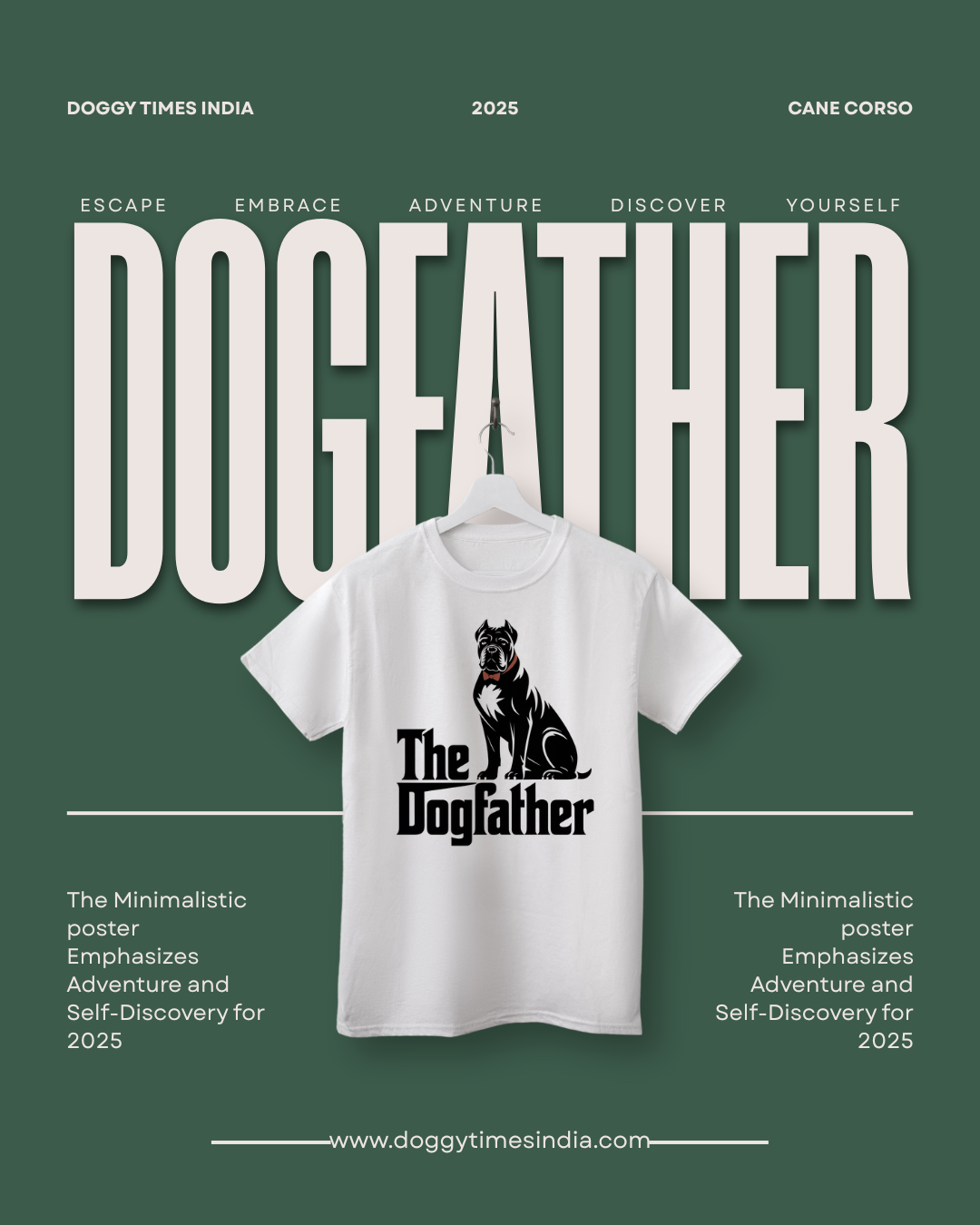 T-shirt with The Dogfather